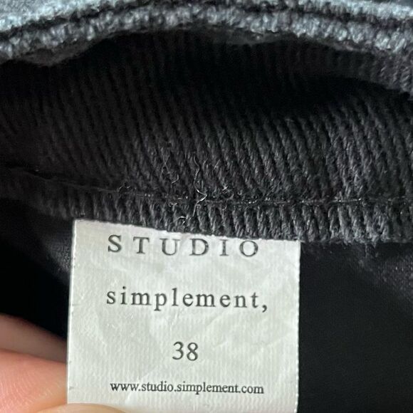 Studio Simplement Black Jeans Korean Designer - Picture 4 of 7